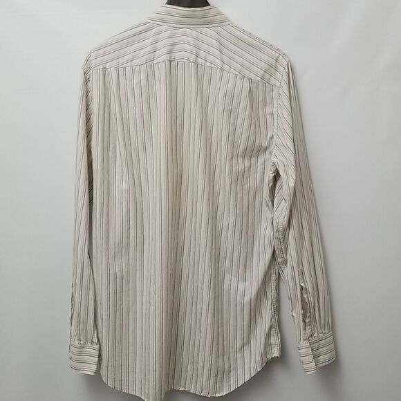 Apt. 9 Shirt Men's Large Striped Long Sleeve Button Up Cotton - Picture 4 of 6